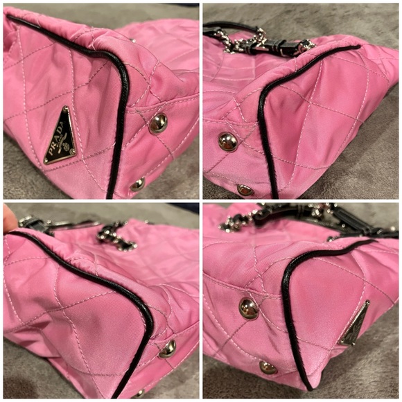 Prada Tessuto Shoulder Bag with Chain Straps, EUC, Authenticated - Picture 9 of 14